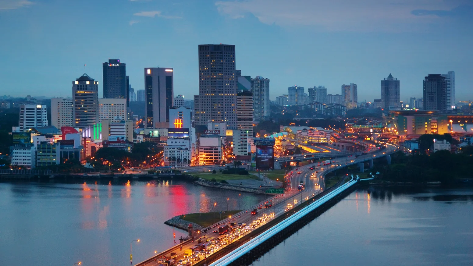 Johor city skyline
